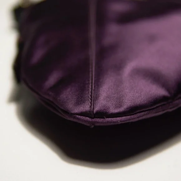 Tom Ford Yves Saint Laurent Purple Satin Mombosa Bag - Picture 2 of 12